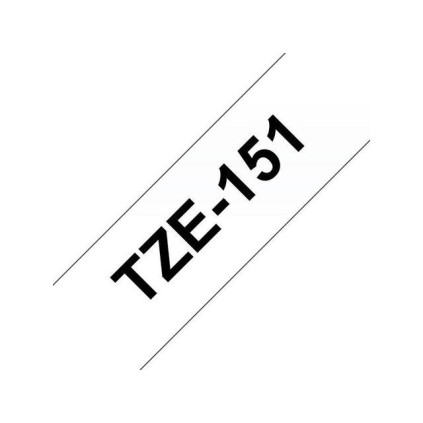 Tape BROTHER TZE-151 24mmx8m sort/klar