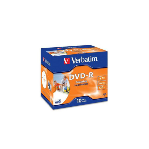 DVD-R VERBATIM 4,7GB 16x Jewelcase (10)