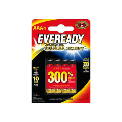 Batteri EVEREADY GOLD AAA/LR3 (4)