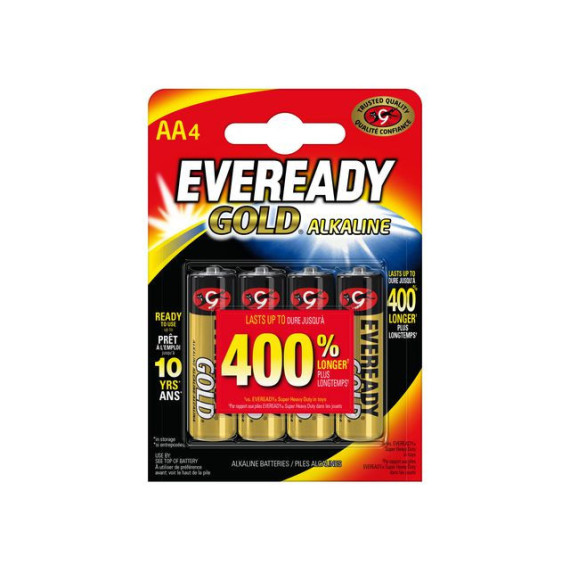 Batteri EVEREADY GOLD AA/LR6 (4)