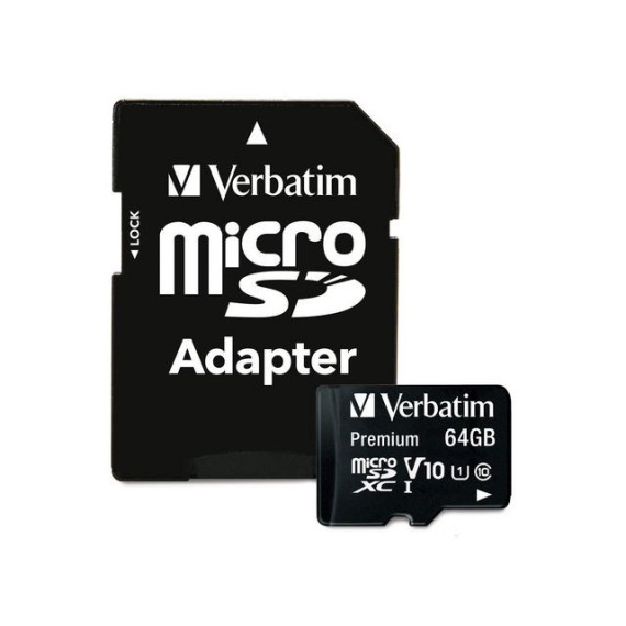 Minne VERBATIM MICRO SDXC UHS-I 64GB