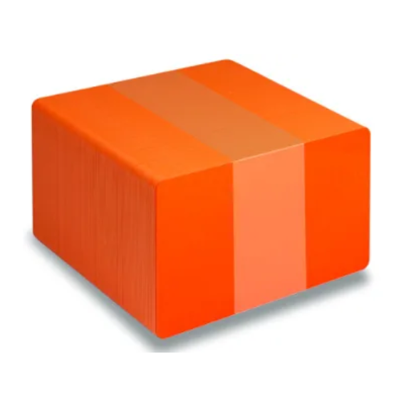 Plastkort - Oransje 0,76 mm (100)