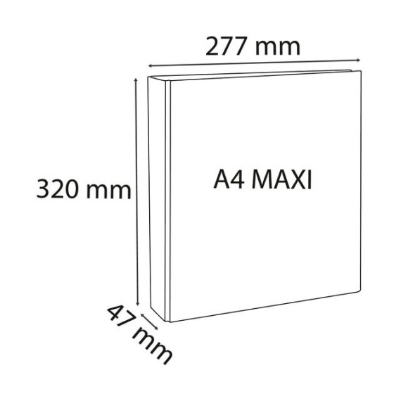 Innstikkperm EXACOMPTA A4+ 4D 25/47 hv