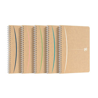 Spiralbok OXFORD recycled A5 ruter ass