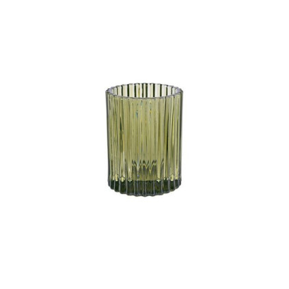Lysholder DUNI Glass 70x55mm grønn