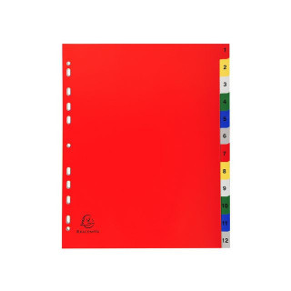 Register EXACOMPTA A4+ 1-12 hvit