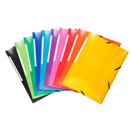 Klaffmappe Exacompta 3klaff 600g ass