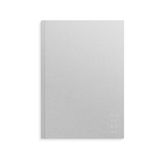 Skrivebok BURDE A4 linjer lys grå