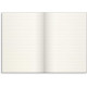 Skrivebok BURDE A4 linjer lys grå