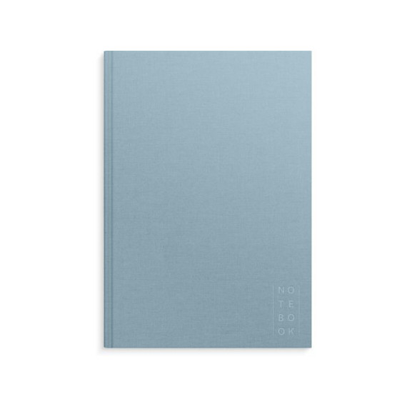 Skrivebok BURDE A4 linjer lys blå