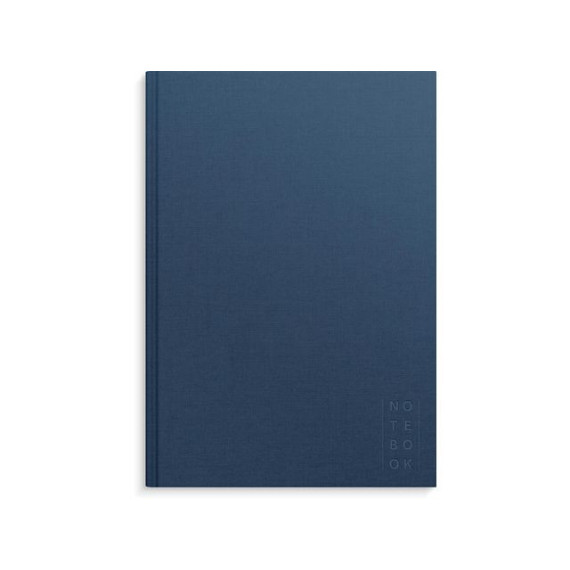 Skrivebok BURDE A4 ulinjert mørk blå
