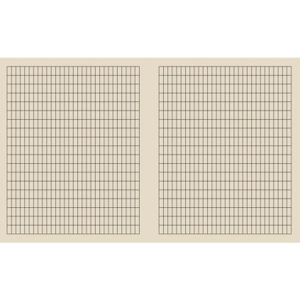 Kladdebok 17x21cm 55g 30bl 5x10mm ruter