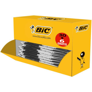 Kulepenn BIC Atlantis 1,0 sort (30+6)