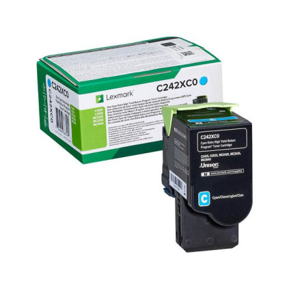 Toner LEXMARK C242XC0 Cyan