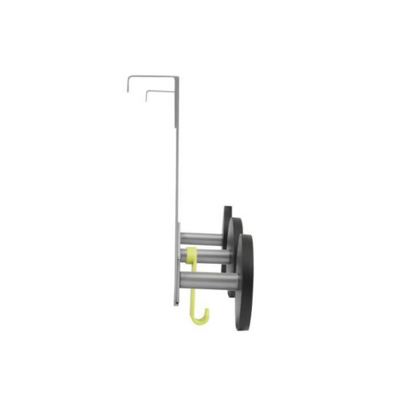 Dørkrok ALBA 3 kroker 43cm svart/metall