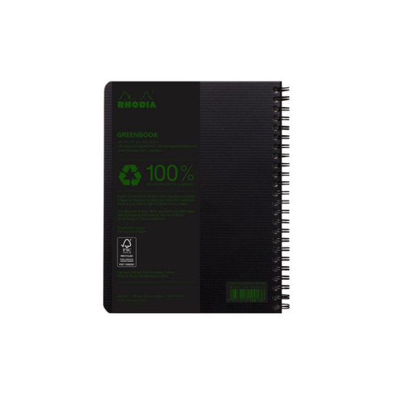 Notatbok RHODIA Active GreenBook A5+ 90g