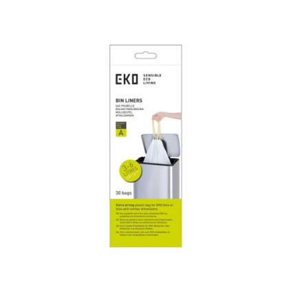 Avfallspose EKO A 35x40cm 3-6L hvit (30)