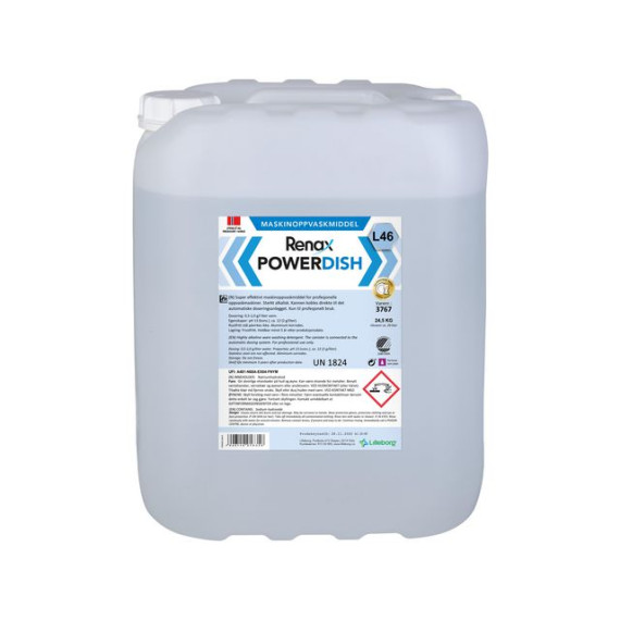 Maskinoppvask RENAX PowerDish L46 24,5kg
