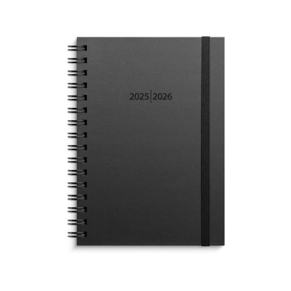 Studentkalender GRIEG A5 spir 25/26 sort