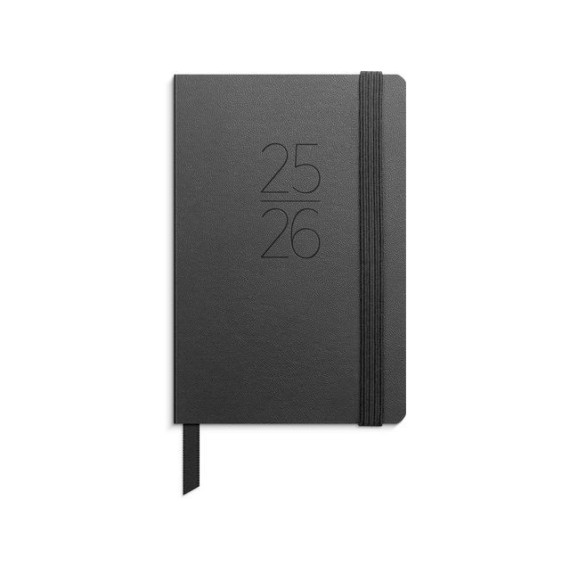 Studentkalender GRIEG A7 myk 25/26 sort
