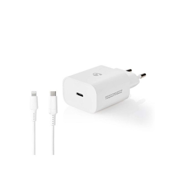 Vegglader NEDIS USB-C til lightning 1m