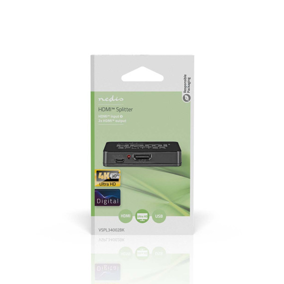 Hub nedis HDMI Splitter 2 port