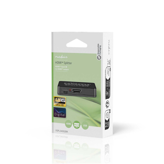 Hub nedis HDMI Splitter 2 port