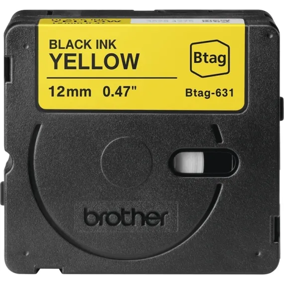 Tape BROTHER BTAG631 12mmx4m sort/gul