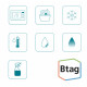 Tape BROTHER BTAG135 12mmx4m hvit/klar