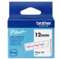 Tape BROTHER BTAG132 12mmx4m rød/klar