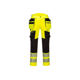 Bukse PORTWEST DX442 HiVis m/hl C48 gul