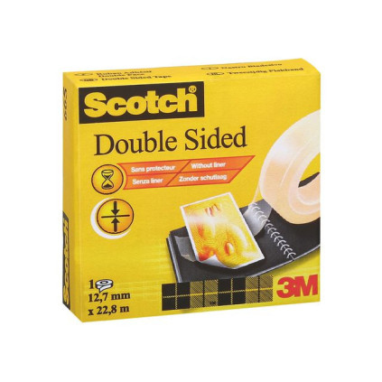 Tape SCOTCH® 665 tosidig 12,7mmx22,8m