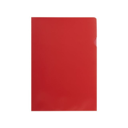 Plastomslag A4 PP 100my rød (100)