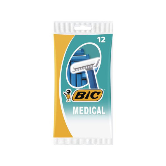 Barberhøvel BIC Medical 1-blad (12)