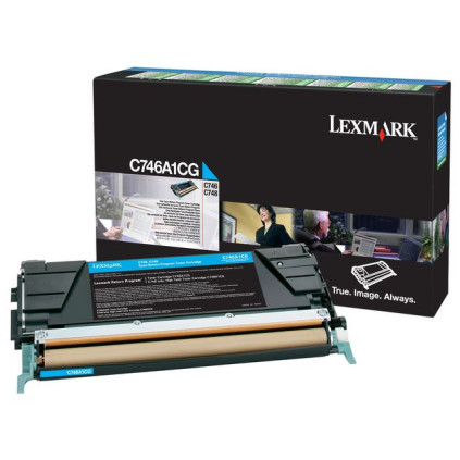 Toner LEXMARK C746A1CG 7K blå