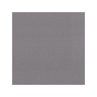 Serviett DUNI 3L 24cm granittgrå (250)