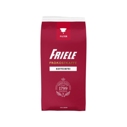 Kaffe FRIELE koffeinfri filtermalt 250g